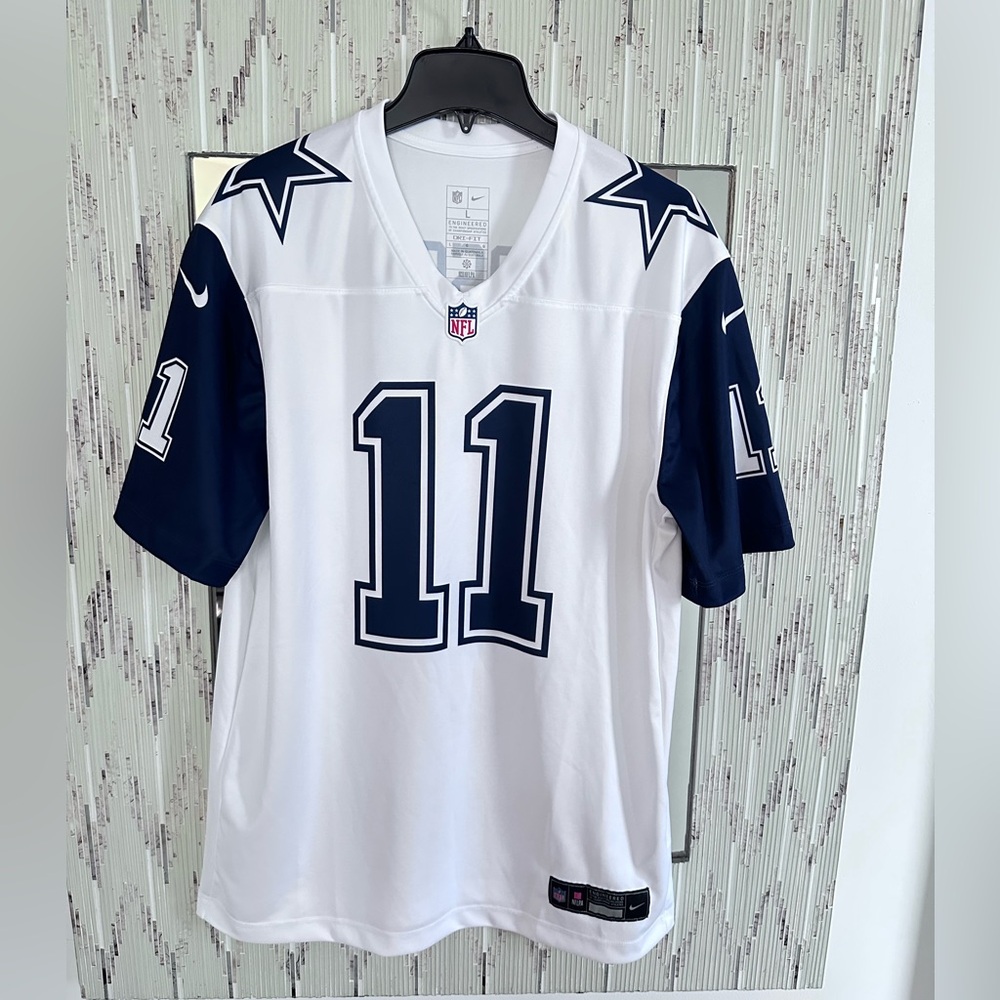Dallas Cowboys #11 Micah Parsons Nike Authentic On-Field Jersey White Navy Sz L